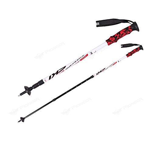 Bâton de randonnée aluminium ultra léger avec pointe acier tungstène