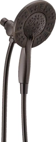 Delta 4-Setting In2ition 2-in-1 Dual Shower Head with HandHeld Spray, Venetian Bronze Detachable...