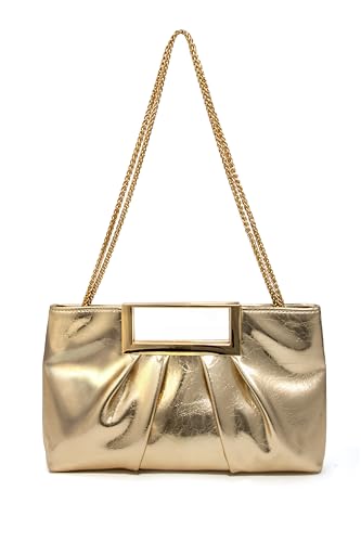 Image of CARIEDO Evening Clutch Bag Bright Color PU Leather Formal Handbag Suitable for Wedding Prom Black Tie Events