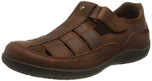 Panama Jack Meridian Basics, Sandalias Planas Hombre, Piel, 47 EU