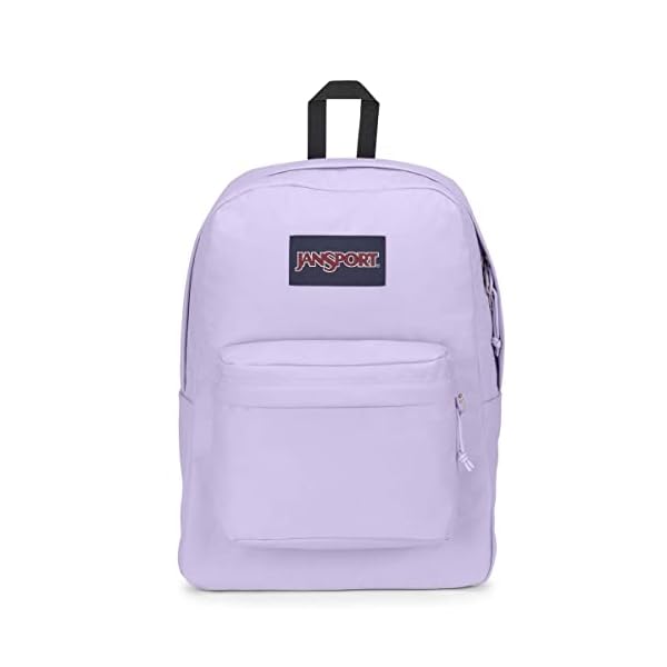JanSport SuperBreak One Backpacks - Durable, Lightweight Bookbag with 1 Main Compartment, Front Utility Pocket with Built-in Organizer - Premium Backpack, Pastel Lilac