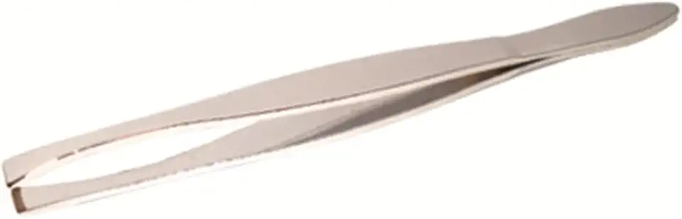 Pinça 90Mm Cromada, Ponta Reta, Aço Carbono, 6121B, Marco Boni, Inox