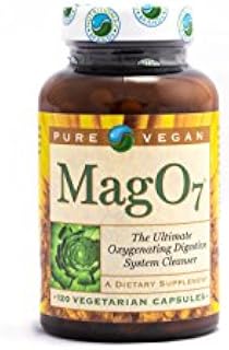 Pure Vegan Mag O7 Oxygen Digestive System Cleanser Capsules, 120 Count