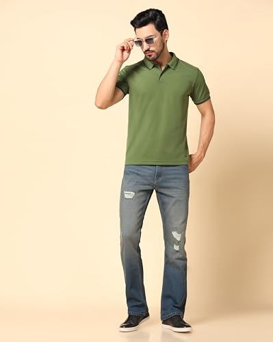 Image of INKKR Men's Solid Regular Fit T-Shirt