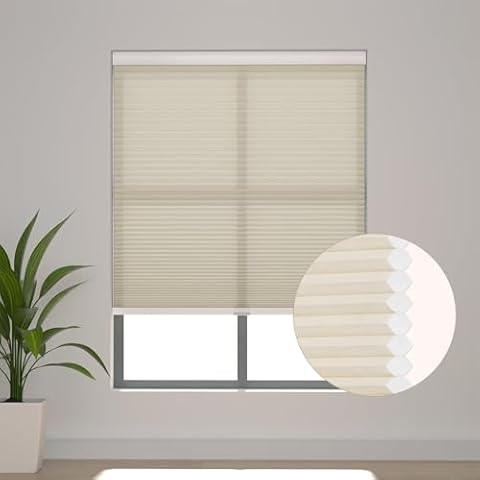 Changshade Cordless Honeycomb Light Filtering Shades Cover