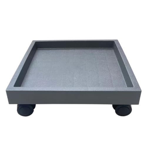 OUYUE Carrito Móvil para Macetas Bandeja Rodante For Carrito De Plantas con Ruedas For Macetas De Interior Y Exterior para Jardín Patio Sala De Estar(Grey,32cm)