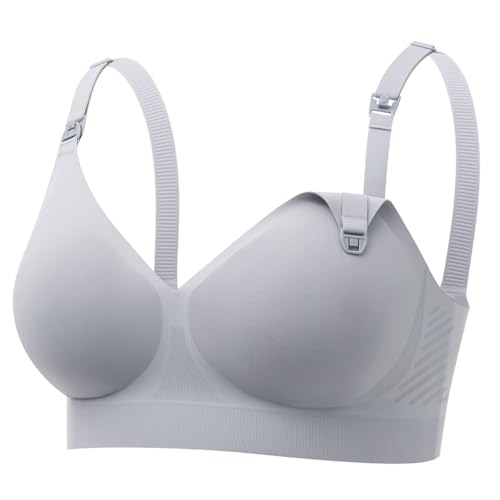 Image of Momcozy CoolFit Nursing Bras for Breastfeeding, Ultra Stretch Seamless Jelly Strip Maternity Bra, Cooling Wireless