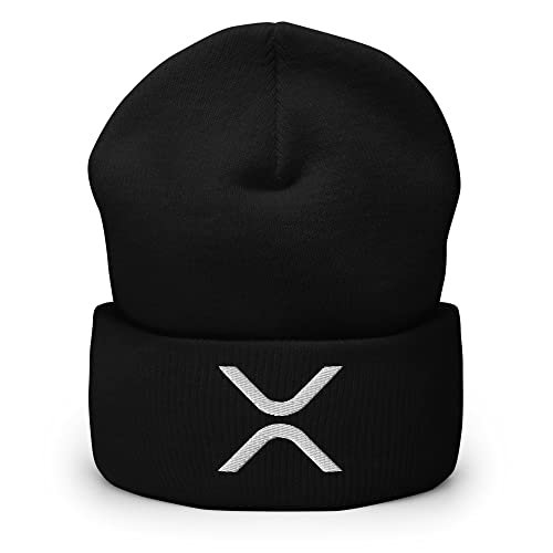 Hogue WS LLC Ripple XRP Cryptocurrency Logo Hat (Embroidered Cuffed Beanie)