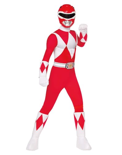 Spirit Halloween Red Power Ranger Costume, Officially Licensed, Hasbro Toys, Toys, The Power...