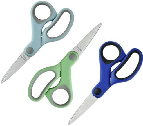 Amazon.com: 3 Pack 5 Inch Pastel Small Scissors for School Sharp Point ...