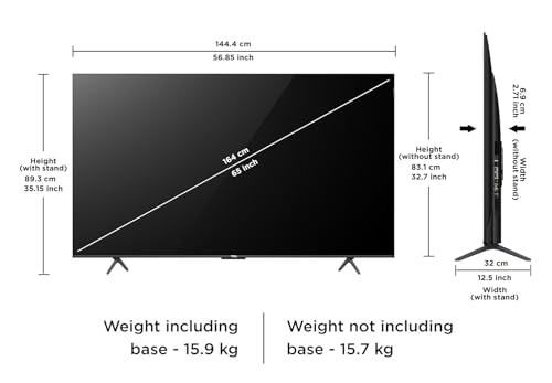 Image of TCL 165 cm (65 inches) 4K Ultra HD Smart QLED Google TV 65P71K