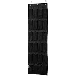 Amazon Cajones Para Zapatos Amazon Basics - Organizador para puerta, con 24 compartimientos, color negro 47 cm x 6,3 cm x 165 cm