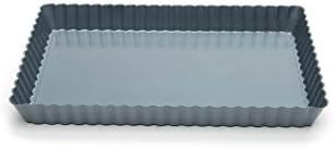Fox Run Rectangular Loose Bottom Tart/Quiche Pan, Preferred Non-Stick, 11-Inch
