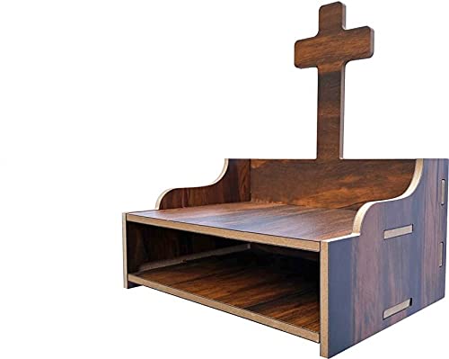 7CR New Chross Temple (WB) Wooden Wall Shelf (Number of Shelves - 2, Brown)-image-38