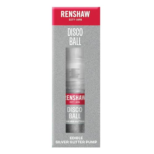 Renshaw Edible Glitter Pump Disco Ball (Silver) 4 g (Pack of 1)