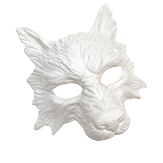 MasqStudio White Wolf Mask Animal Masquerade Halloween Costume Cosplay Party mask