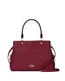 kate spade new york LEILA PEBBLED LEATHER MEDIUM TRIPLE COMPARTMENT SATCHEL