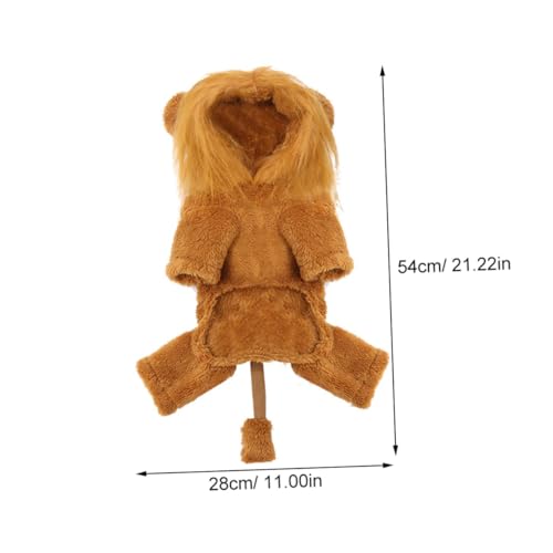 Disfraz León para Perros y Gatos Talla M miniatura 2