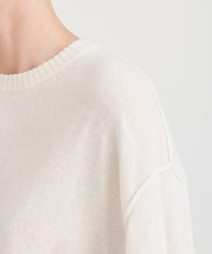 Image of NAADAM Women's Lightweight Reversible Cashmere Crewneck Sweater