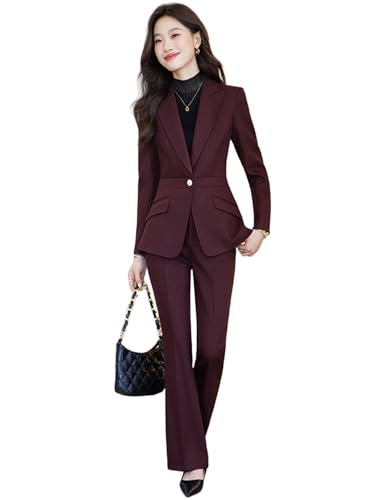 Veste à revers élégante et pantalon smoking femme pour cérémonie haut de gamme