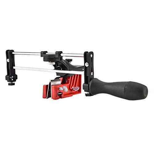 BZLine Chainsaw Saw Chain Filing Guide Tool, Metal Bar Mounted Manual Chain Sharpener Garden Tool sets
