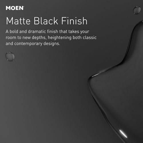 Moen Weymouth Matte Black One Handle Pulldown Bar Faucet, S53004BL - image 8