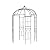SCENDOR Garden Arches Arbors Birdcage Shape,9' High x 6.8' Wide,Metal Pergola Pavilion Gazebo Enduring Iron Trellis Plants Support Use for Outdoor Garden Arbor Climbing Plants Wedding Arches Ceremony