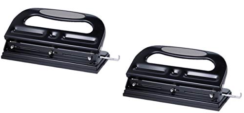Sparco. SPR01796 Heavy-Duty Adjustable 9/32 3-Hole Punch (2-Pack)
