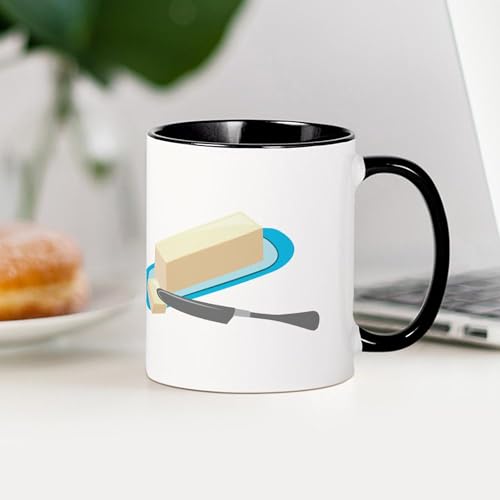 Taza de cerámica de 11 oz Butter Stick CafePress miniatura 4