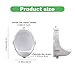 Urinals for Men Wall Mount 15x19x11in Male Urinal Spill Proof with 19.5