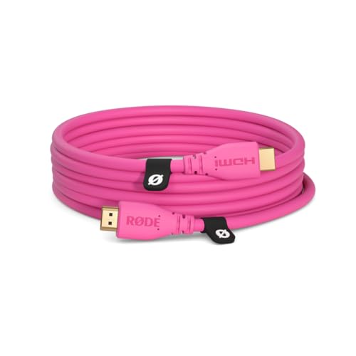 Image of RODE HDMI-3 Premium High Speed HDMI Cable with Ethernet (3m /10ft, Pink)