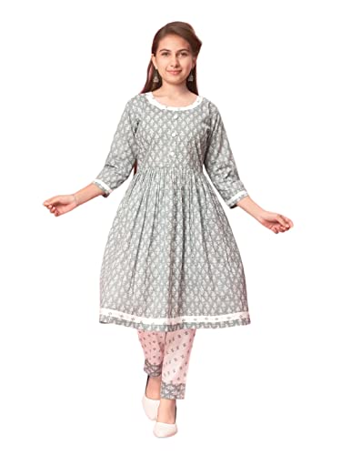 Image of Aarika Girl's Cotton Kurti Pant Set