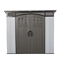 Lifetime Modern Outdoor Storage Shed, 8 x 5 Foot, Gray