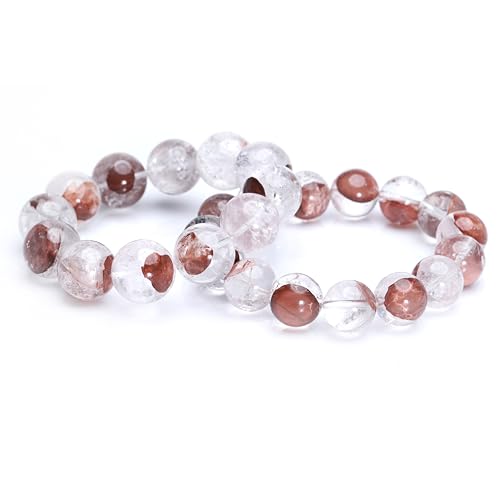 Bracelet quartz rose naturel de l Himalaya élastique unisexe bijoux pierres de guérison