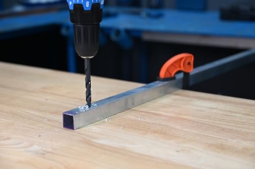 Image of Century Drill & Tool 24131 Pro Grade Black Oxide Drill Bit, 31 /64 inch, Pro | Straight shank, 5-7 /8 inch overall length, 135 point, cuts steel, wood & plastic, 135 split point