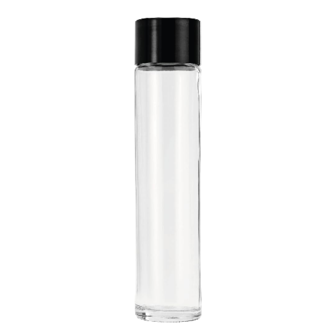 Shurity Pack 20PZ Bottiglie in vetro per acqua Tube 75cl. con tappo Nero (20)