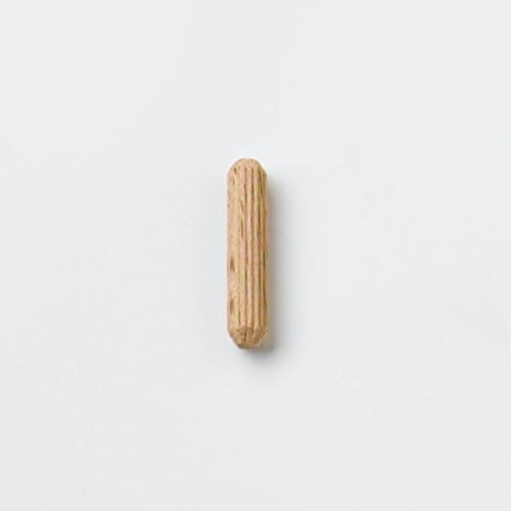 Merriway BH07200 (40 Pcs) Hardwood Wooden Fluted Dowels M8 x 40mm - Pack of 40 Pieces