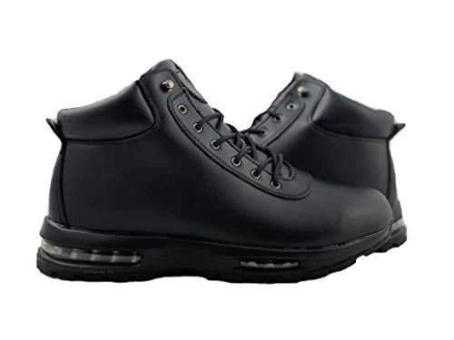 LABO Men's Hiking Boot Leather Air Heel 5812BLACK-7.52