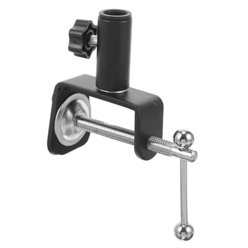 COSMEVIVI Desk Clamp Mount for Microphone Clip Holder Compatible with Various Accessories Protects Desk Surface for Streaming and Recording