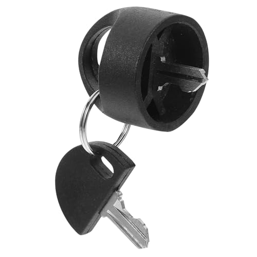 Healvian 簡単操作対応 スキー付きイグニッションキー 交換用 モビリティスクーター 電動車椅子 対応 黒 合製 耐久設計