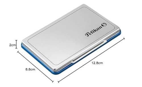 Pelikan 331017 Stempelkissen Nr. 2, getränkt, 7 x 11 cm, blau (Frustfreie Verpackung)