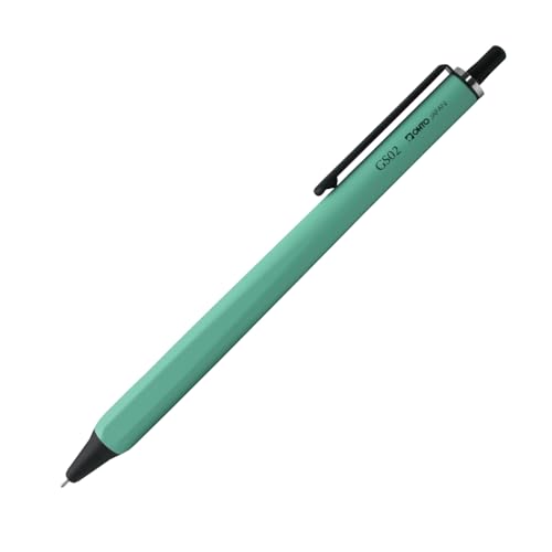 Image of OHTO GS02 Mint Roller Gel Pen - Metal Design with Aluminum Barrel, 0.5mm Black Ink Fine Point, Quick-Dry Ceramic Ink, Smudge-Free Writing, Perfect for Office, Journaling, and Gifts, Made in Japan.