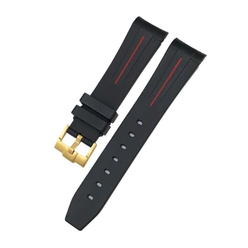[ȓX] tbfSvoh 19 ~[g 20 ~[guXbgbNXTu}[iɓKfCgi}X^[ɓK Fit For GMT vohJ[uGhvXgbv(Black Red Gold,19mm)