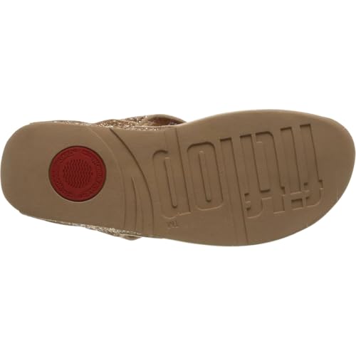 Image of FitFlop Lulu Multi-Tonal Glitter Toe Post Sandals