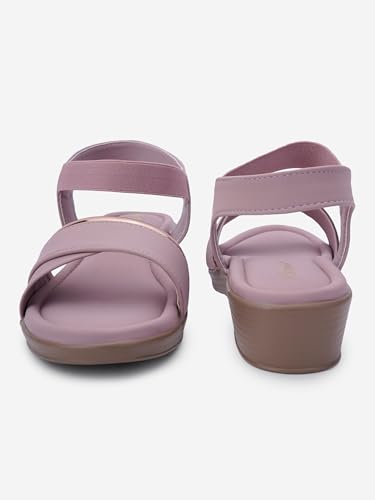 Image of SKOLL Wedges Heels Sandals For Women, Comfortable Heel, Ankle Straps