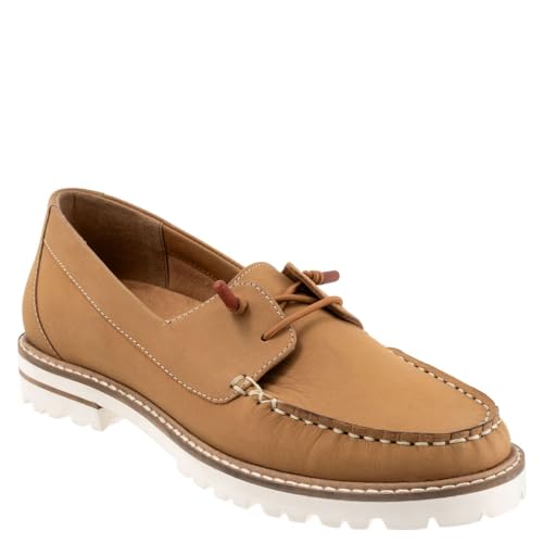 Trotters Mocassim feminino Farah, Nobuck marrom, 7 Narrow