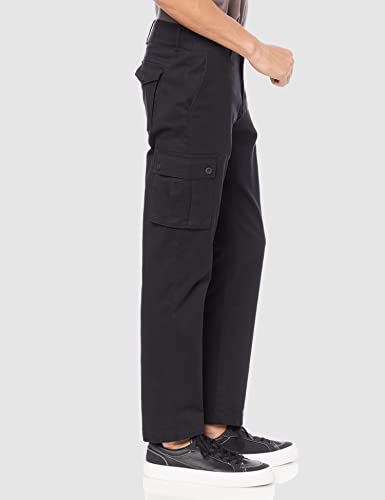 Amazon Essentials Men's Straight-Fit Stretch Cargo Pant (Available In Big & Tall), Black, 34W X 32L #TOP3