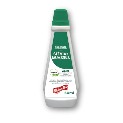 Adoaçante Líquido Stévia + Taumatina 60ml Divina Mãe