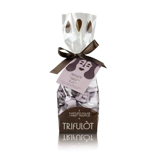 TRIFULOT - Tartufo Dolce Praline - Tartuflanghe - Schwarz 180g, Menge:8 Stück