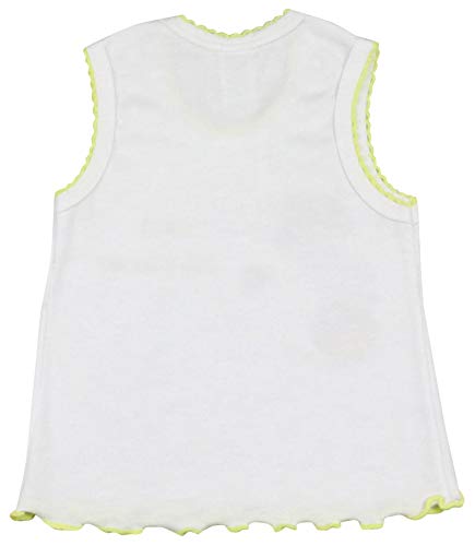Image of ToBeInStyle Girl's 4 Pack 100% Cotton Ruffle Hem Tank Tops Super Soft Undershirts